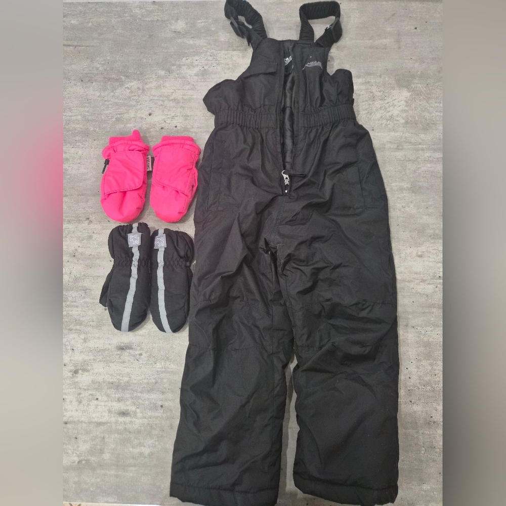 Black Kids Snow Pants